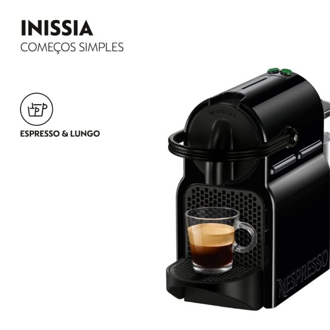 Máquina de Café DELONGHI Nespresso Inissia EN80.B Preto