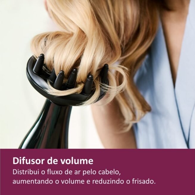 Secador de Cabelo PHILIPS BHD274/00 (2200 W - 3 Níveis de temperatura)