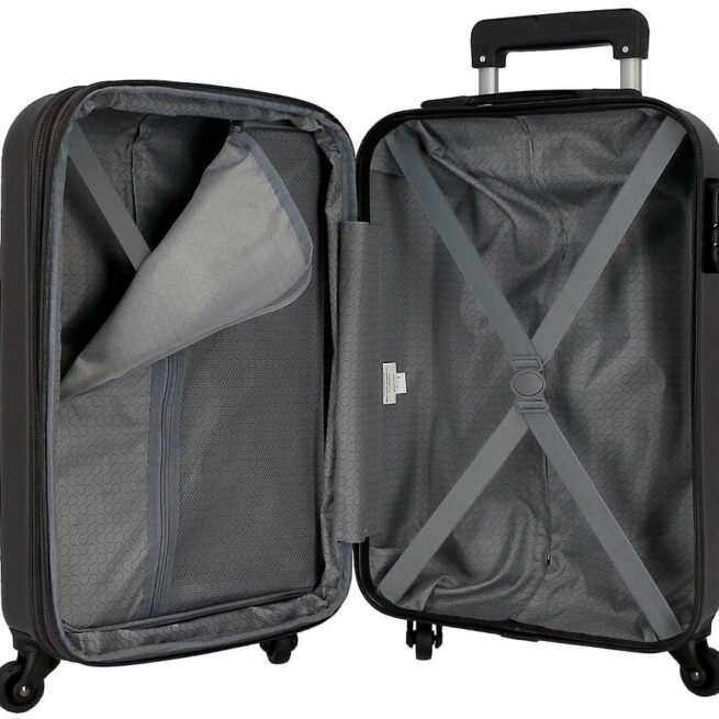 Mala de Cabine Expansível ROLL ROAD Flex Cinzento (38x55x20+5cm - 35L)