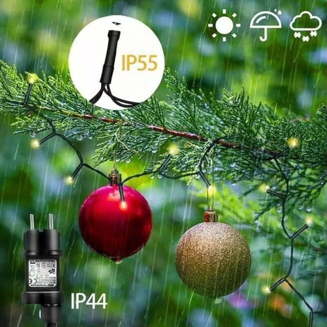 Luzes Led para Árvore de Natal com 10 Modos RNEMITERY