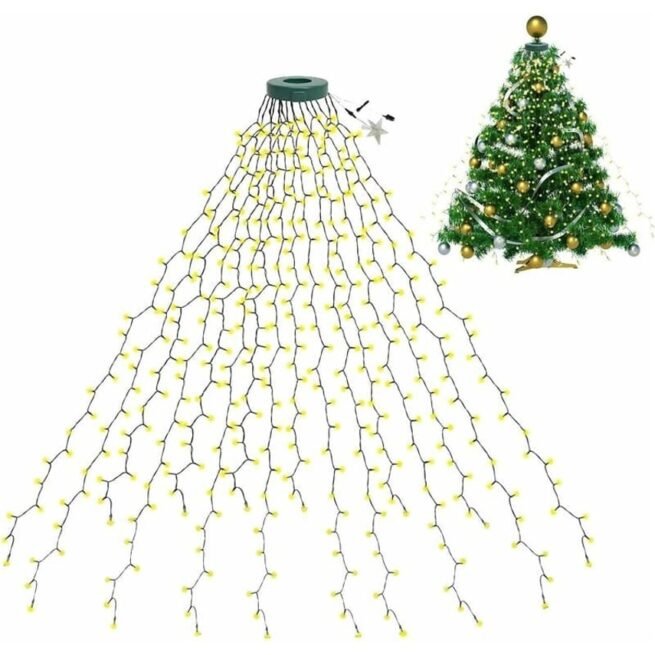 Luzes Led para Árvore de Natal com 10 Modos RNEMITERY