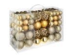 Conjunto TECTAKE de 100 Bolas de Natal Douradas