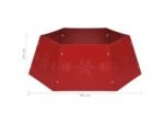 Saia de árvore de natal Vermelho Metal (Ø68x25 cm)