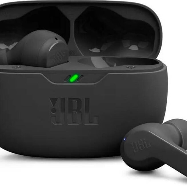 Auriculares Bluetooth True Wireless JBL Wave Beam (In Ear - Microfone - Preto)