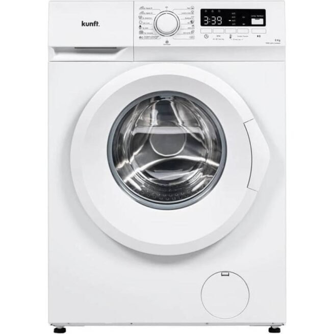 Máquina de Lavar Roupa KUNFT KWM8809 (8 kg - 1400 rpm - Branco)