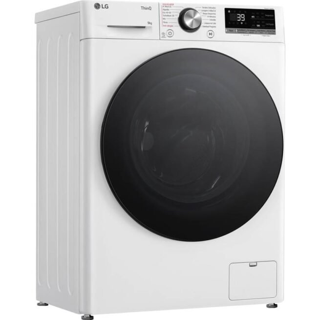 Máquina de Lavar Roupa LG F2WR7S9SGW (9 kg - 1200 rpm - Branco)