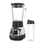 Liquidificador digital BLACK + DECKER PowerCrush com tecnologia silenciosa, aço inoxidável