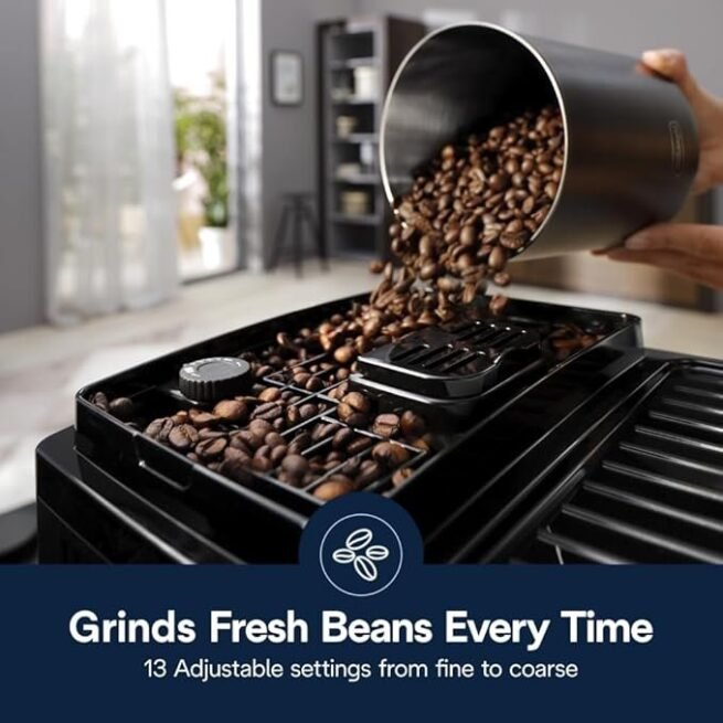 De'Longhi Máquina de café expresso Magnifica Start totalmente automática, preta