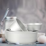 12 Peças set Alumínio Round Cake Pans Bakeware Sets com 4 polegadas, 6 polegadas, 8 polegadas, 9 polegadas, 10 polegadas