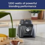Oster Combo de liquidificador e processador de alimentos com 3 configurações para smoothies, shakes e picar alimentos