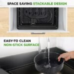 NutriChef Conjunto de assadeiras empilháveis de 8 peças