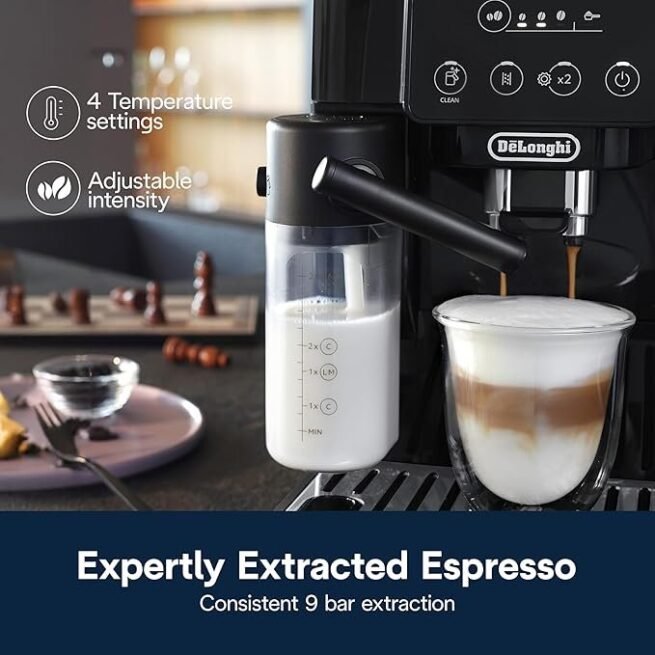 De'Longhi Máquina de café expresso Magnifica Start totalmente automática, preta