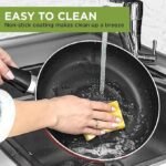 Ecolution Conjunto de panelas antiaderentes de cerâmica fácil de limpar