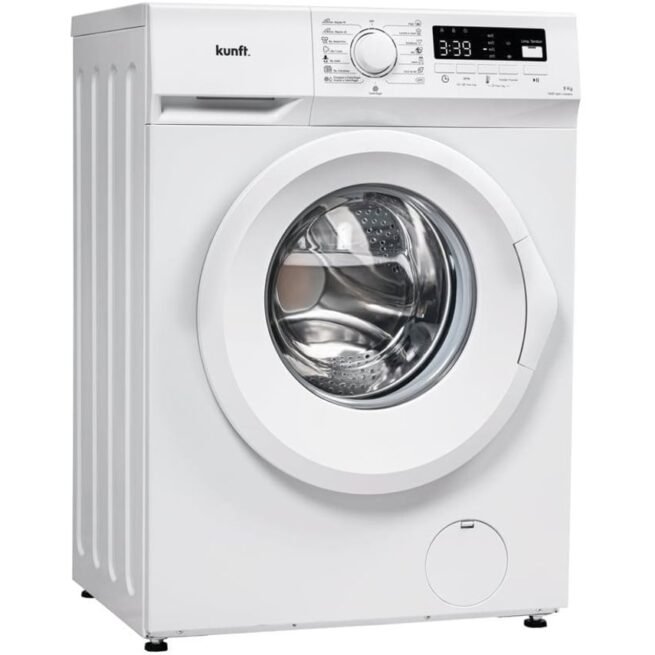 Máquina de Lavar Roupa KUNFT KWM8809 (8 kg - 1400 rpm - Branco)
