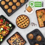 NutriChef Conjunto de assadeiras empilháveis de 8 peças