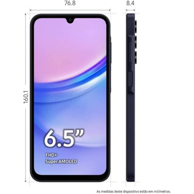Smartphone SAMSUNG Galaxy A15 (6,5'' - 4 GB - 128 GB - Preto)