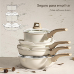 CAROTE Conjunto de 21 panelas e frigideira antiaderente