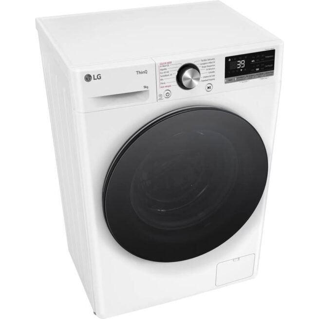 Máquina de Lavar Roupa LG F2WR7S9SGW (9 kg - 1200 rpm - Branco)
